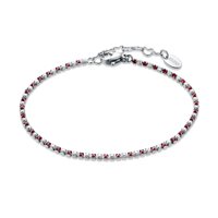 Bracciale Brand Donna Tennis colorato in Acciaio Zircone 14BR048R-M - 14BR048R-M